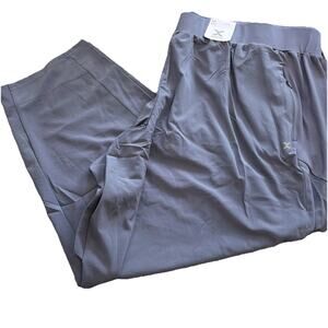 Xersion Mid Rise Jogger Pants PLUS Size 3X Gray NEW WITH TAGS Athleisure Travel